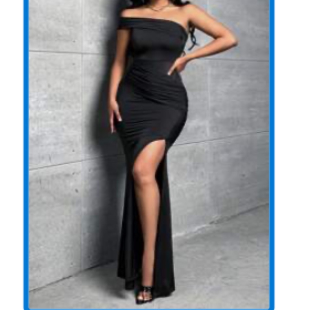 SHEIN long black formal dress
